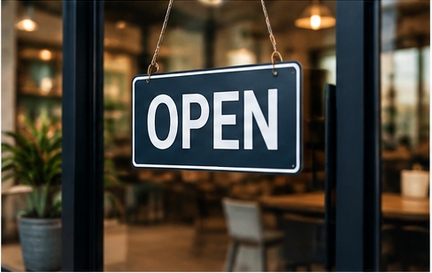 Business storefront prepared for expansion