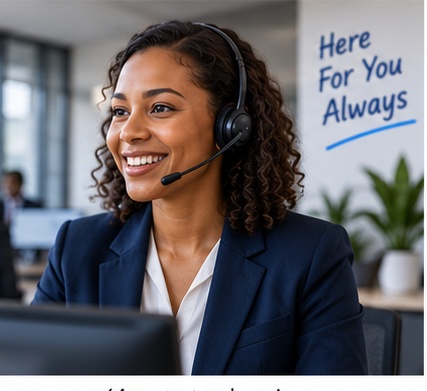 firstnatwest customer support specialist wearing a headset